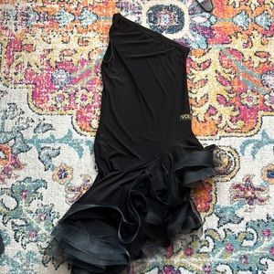 Latin or rhythm ballroom dance practice dress.